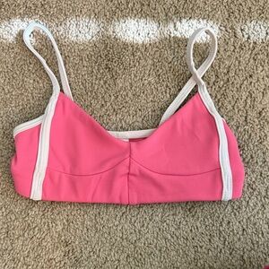 FIVE DANCEWEAR Pink and White Strappy Bralette